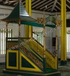 Mimbar Masjid Warna Kombinasi Antik Mewah Kode ( MM 049 )