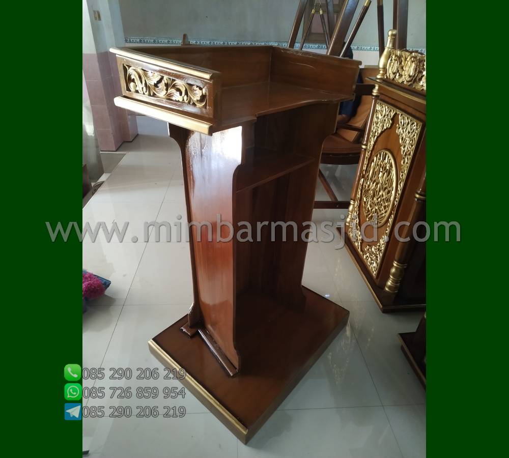 Harga Mimbar Kayu Jati Special Produk Promo Furniture Jati MM PM 554