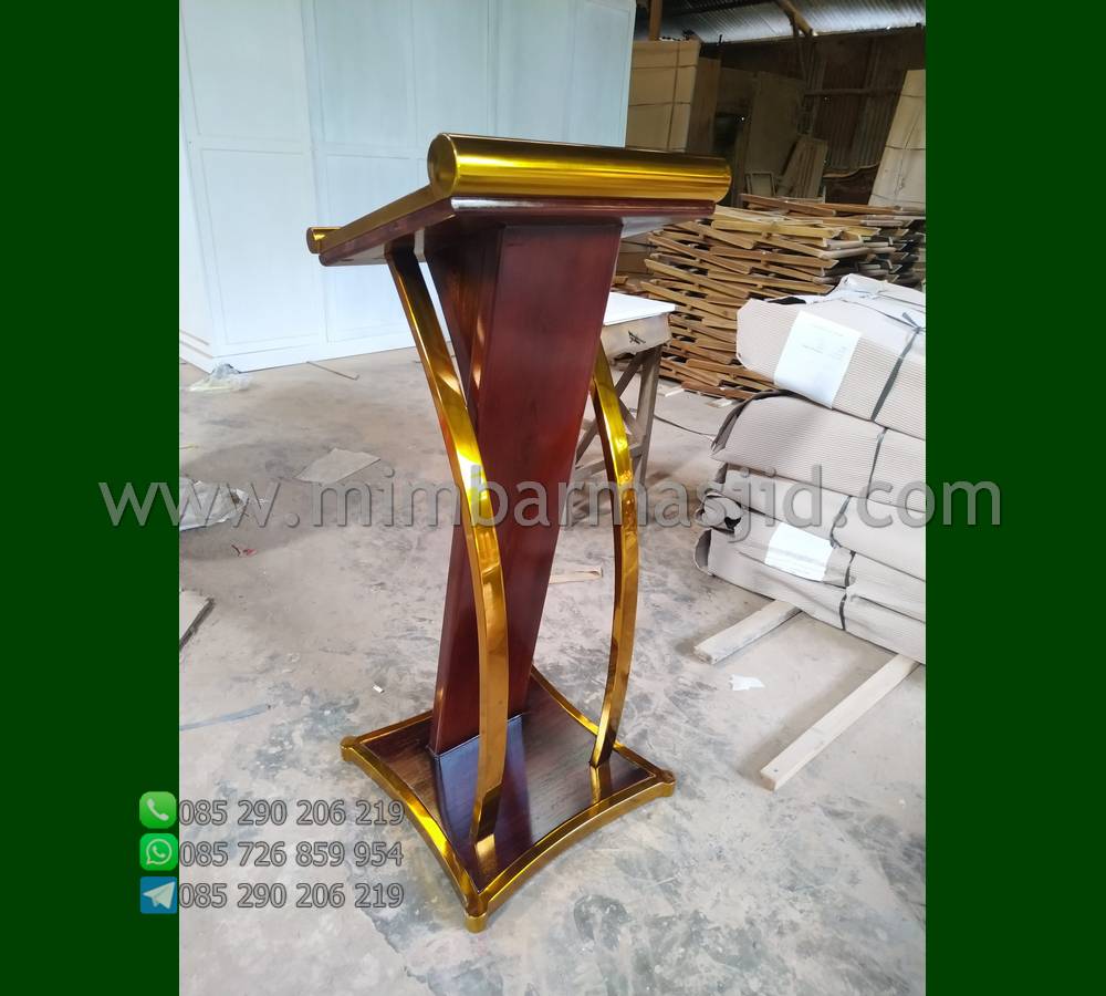 Harga Podium Stainless Steel Paling Laku Promo Furniture Jati MM PM 603