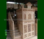 Mebel Jepara Mimbar Masjid Ukir Atap Kubah Furniture Stock Kode MM 194