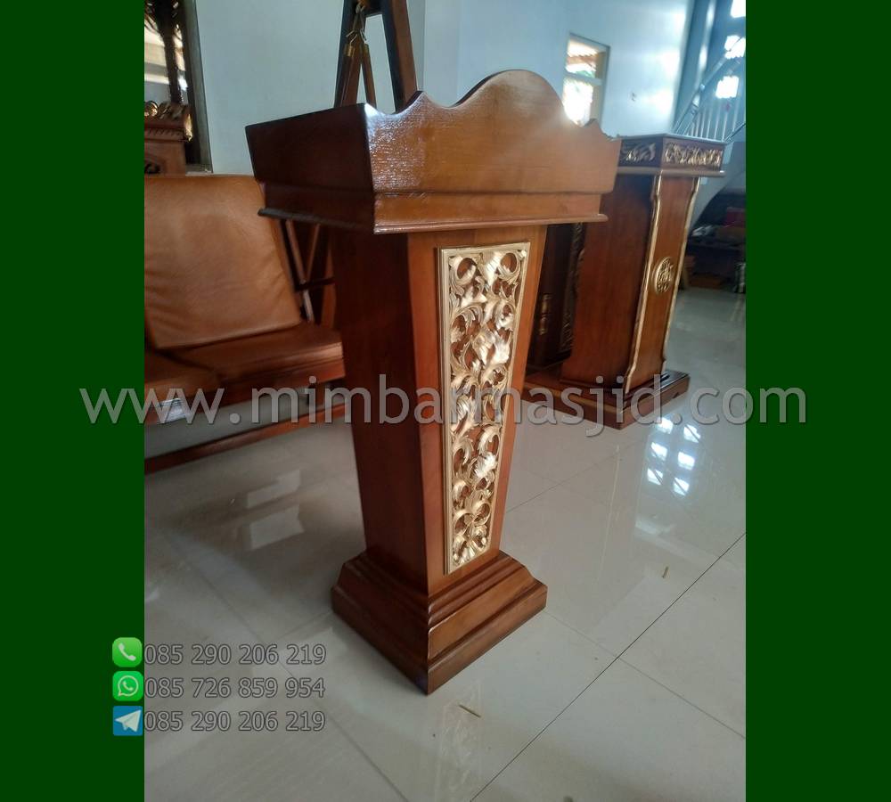 Mimbar Jati Minimalis Furniture Jati Promo Terbaru Kami MM PM 568