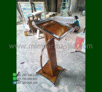 Mimbar Mushola Minimalis Furniture Jati Ready Stock Siap Kirim MM PM 609