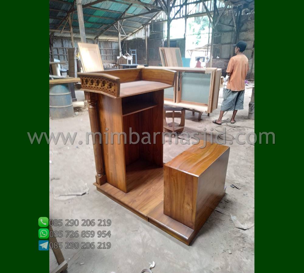 Mimbar Podium Masjid Special Produk Furniture Best Seller MM PM 645